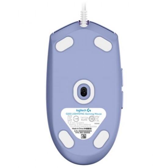 Logitech G203 LIGHTSYNC gaming egér lila (910-005853)