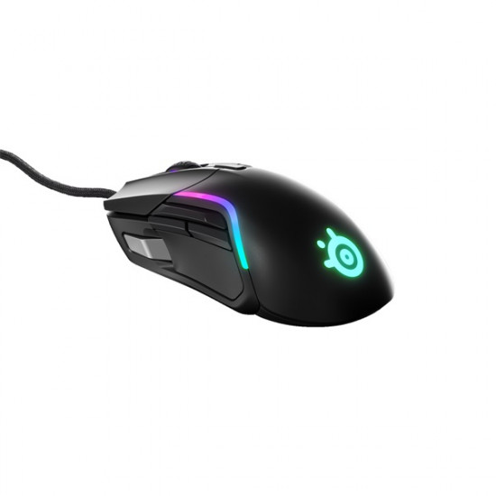 SteelSeries Rival 5 fekete optikai gamer egér (62551)