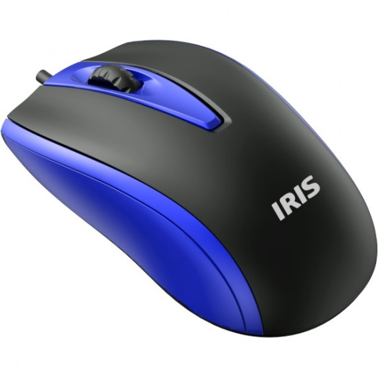 IRIS USB Vezetékes egér - Fekete-Kék (E-16) IRIS USB Vezetékes egér - Fekete-Kék (E-16)