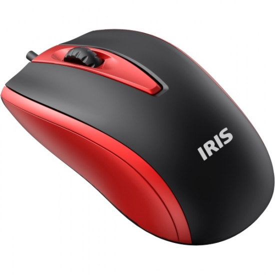 IRIS USB Vezetékes egér - Fekete-Piros (E-17) IRIS USB Vezetékes egér - Fekete-Piros (E-17)