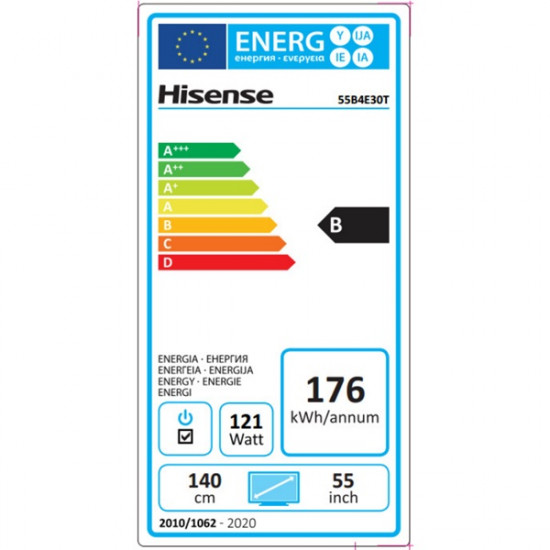 Hisense 55'' 55B4E30T 4K Digital Signage LED kijelző (20001441)