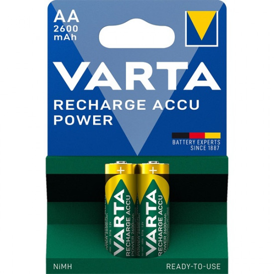 Varta Ready To Use AA Ni-Mh 2600 mAh ceruza akku (2db/csomag)