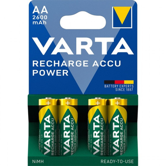 Varta Ready To Use AA Ni-Mh 2600 mAh ceruza akkumulátor 4db (5716101404)
