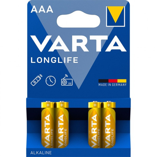 Varta Longlife alkáli Mni ceruzaelem AAA 1.5 V (4db/csomag)  (4103101414)