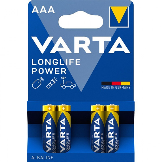 Varta Longlife Power alkáli Mni ceruzaelem AAA 1.5 V 4db (4903121414)