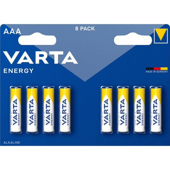 Varta Energy AAA LR03 alkáli mikro ceruza elem 8db (4103229418)