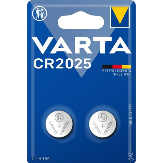 Varta CR2025 lithium gombelem 2db (6025101402)