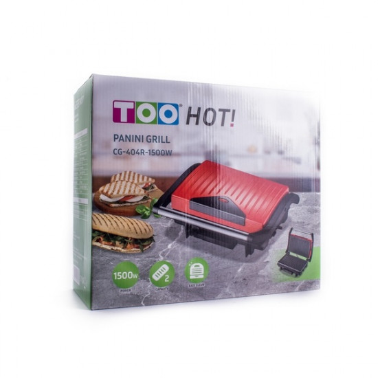 TOO kontakt grill piros (CG-404R-1500W)