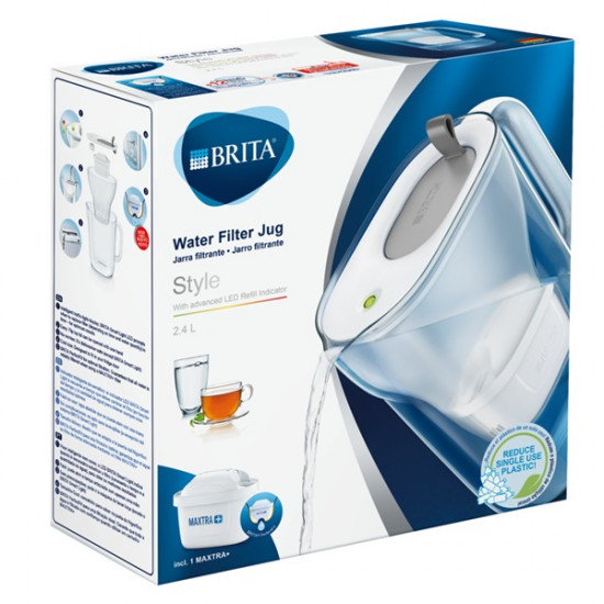 Brita Sytle BRH1039278 vízszűrő kancsó szett világosszürke