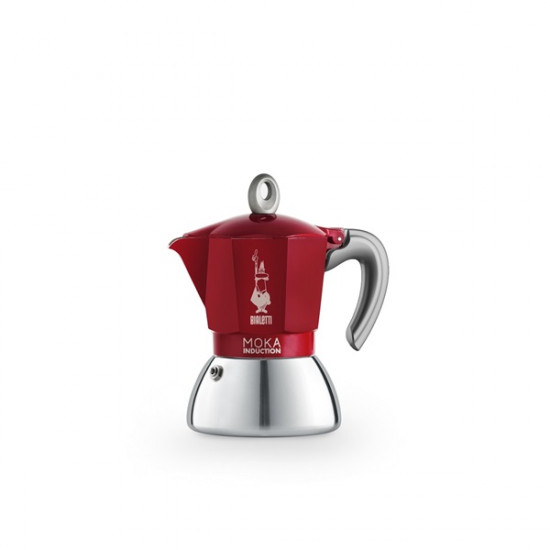 Bialetti Moka 6944 Induction 4 személyes indukciós piros kotyogós kávéfőző