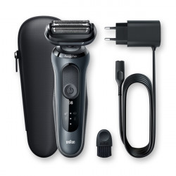 BRAUN Series 6 60-N1000s Wet&Dry borotva utazótokkal, szürke