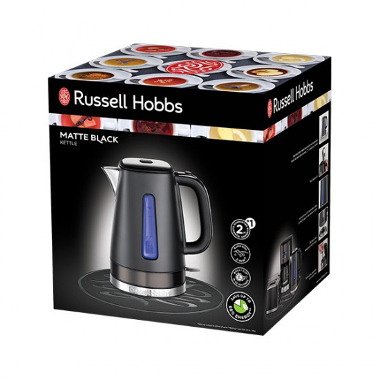 Russell Hobbs 26140-70/RH Matte Black fekete vízforraló