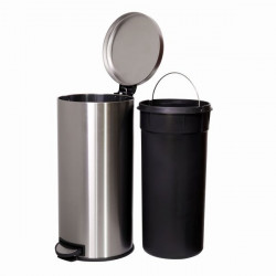 TOO TC-5/30-110SS pedálos szemetes szett 30 és 5 literes ezüst