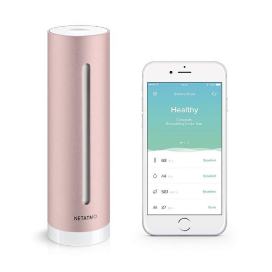 Netatmo Healthy Home Coach okos hőmérséklet, zaj és páratartalom megfigyelő állomás (NHC-EC)