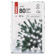 Emos 8m/80LED/kül-beltéri/időzítős/hideg fehér karácsonyi LED fényfüzér (D4AC02)