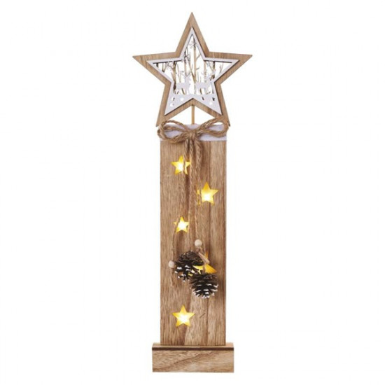 Emos beltéri/meleg fehér/időzítős/csillagok fa karácsonyi LED dekoráció (DCWW10)