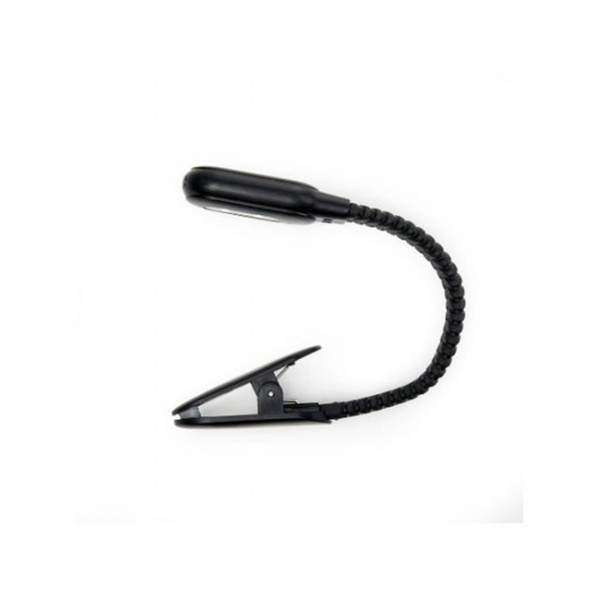 Kikkerland csiptetős újratölthető fekete LED-es olvasólámpa (BL13-BK-EU)