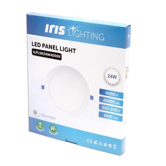 Iris Lighting PLSR-24W 24W/1920lm/4000K álmennyezeti kör alakú LED panel (ILPLSR24W4000K)