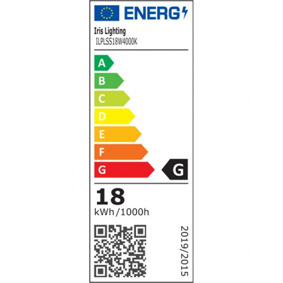 Iris Lighting PLSS-18W 14W/1440lm/4000K álmennyezeti négyzet alakú led panel (ILPLSS18W4000K)