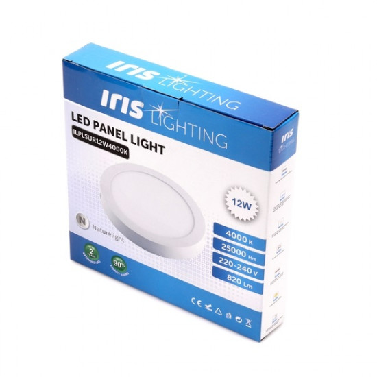 Iris Lighting PLSUR-12W 12W/820lm/4000K mennyezeti kör alakú LED panel (ILPLSUR12W4000K)