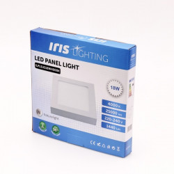 Iris Lighting PLSUS-18W 18W/1440lm/4000K mennyezeti négyzet alakú LED panel (ILPLSUS18W4000K)