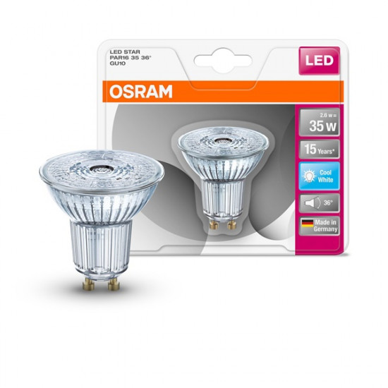 Osram Star LED fényforrás Spot GU10.2.6W hideg fehér (4052899958043)