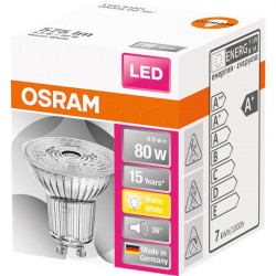 Osram Star PAR16 6,9W, 2700K, GU10, 230V, LED spot izzó (4058075112605)