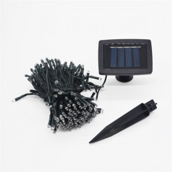 Iris szolár LED dekorációs fényfüzér meleg fehér (DL-019WW-100LED)