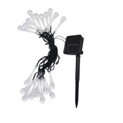 Iris szolár LED dekorációs fényfüzér hideg fehér (DL-020CW-SL-20LED)