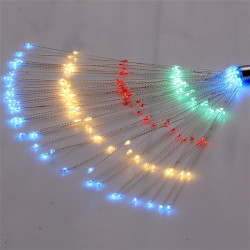 IRIS Tűzijáték stílusú fix fényű IPX3 szabványos/több színű/200db LED-es/napelemes fénydekoráció  (250-02)