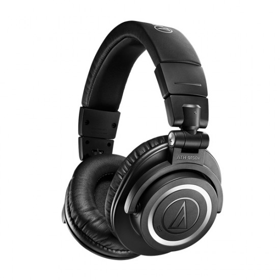 Audio-Technica Bluetooth stúdió minőségű fekete fejhallgató (ATH-M50XBT2)