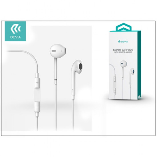 Devia Smart Earpods univerzális sztereó felvevős fülhallgató fehér (ST987077)