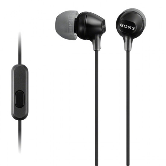 Sony In-Ear hallójárati fülhallgató, mikrofonos headset Android telefonokhoz fekete Sony MDR-EX15APB
