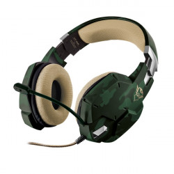 Trust GXT322C Gamer mikrofonos fejhallgató camouflage zöld (20865)
