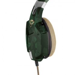 Trust GXT322C Gamer mikrofonos fejhallgató camouflage zöld (20865)