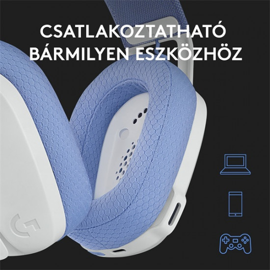 LOGITECH G435 LightSpeed Wireless Gaming Headset - WHITE - EMEA LOGITECH G435 LightSpeed Wireless Gaming Headset - WHITE - EMEA