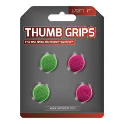 Venom Nintendo Switch analóg kupak 4db/cs rózsaszín-zöld (VS4917)