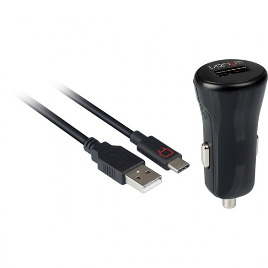 Venom autós töltő + USB Type-C 2m kábel (VS4795)