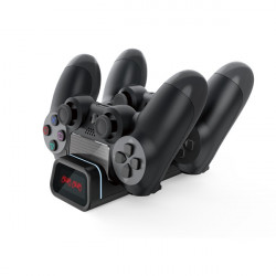 FroggieX Dual Charging Dock PS4 dupla töltőállomás fekete (FX-P4-C2-B)
