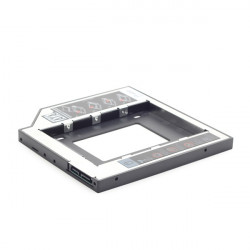 Gembird 2,5'' - 5,25'' HDD beépítő keret laptophoz, 9,5mm (MF-95-01)
