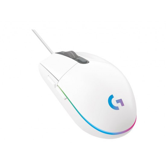 Logitech G203 LIGHTSYNC gaming egér fehér (910-005797)