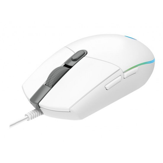 Logitech G203 LIGHTSYNC gaming egér fehér (910-005797)