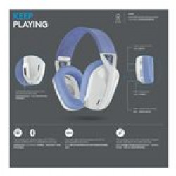 LOGITECH G435 LightSpeed Wireless Gaming Headset - WHITE - EMEA