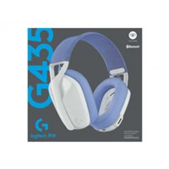 LOGITECH G435 LightSpeed Wireless Gaming Headset - WHITE - EMEA LOGITECH G435 LightSpeed Wireless Gaming Headset - WHITE - EMEA