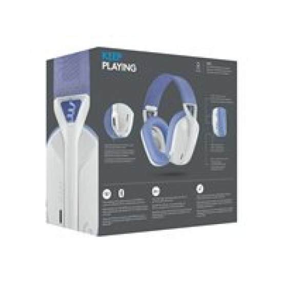LOGITECH G435 LightSpeed Wireless Gaming Headset - WHITE - EMEA LOGITECH G435 LightSpeed Wireless Gaming Headset - WHITE - EMEA