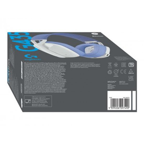 LOGITECH G435 LightSpeed Wireless Gaming Headset - WHITE - EMEA LOGITECH G435 LightSpeed Wireless Gaming Headset - WHITE - EMEA