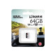 Kingston Endurance 64GB microSDXC 90R/30W U1 UHS-I A1  (SDCE/64GB)
