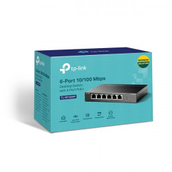 TP-Link TL-SF1006P 10/100Mbps 4 portos PoE+ switch