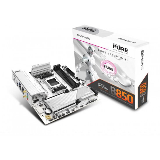 SAPPHIRE PURE B850M WIFI Alaplap (52123-02-40G) SAPPHIRE PURE B850M WIFI Alaplap (52123-02-40G)