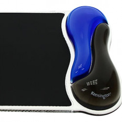 Kensington Crystal zselés csuklótámaszos fekete-kék egérpad (62401)